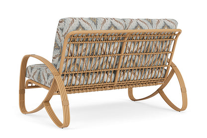 Lloyd Flanders - Riviera Loveseat In Camel Finish With Yoko Mist Fabric - 278050152727 view 2