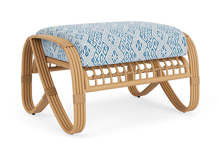 Lloyd Flanders - Riviera Ottoman In Camel Finish With Aman Capri Fabric - 2780171521800 view 1
