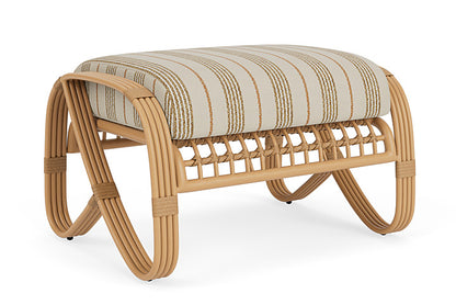 Lloyd Flanders - Riviera Ottoman In Camel Finish With Amber Waves Fabric - 2780171522044 view 1