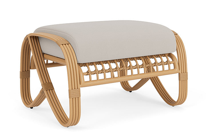Lloyd Flanders - Riviera Ottoman In Camel Finish With Azulu Twine Fabric - 2780171522034 view 1