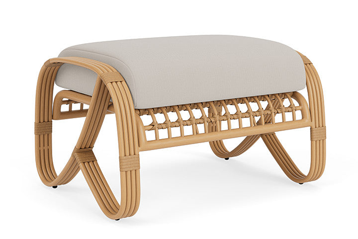 Lloyd Flanders - Riviera Ottoman In Camel Finish With Azulu Twine Fabric - 2780171522034 view 2