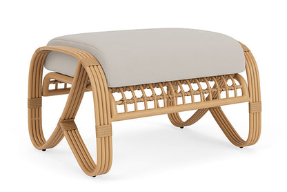 Lloyd Flanders - Riviera Ottoman In Camel Finish With Azulu Twine Fabric - 2780171522034 view 2