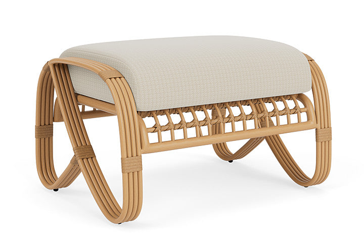 Lloyd Flanders - Riviera Ottoman In Camel Finish With Beach Natural Fabric - 2780171522005 view 1