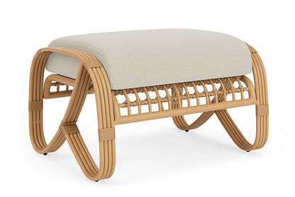 Lloyd Flanders - Riviera Ottoman In Camel Finish With Beach Natural Fabric - 2780171522005 view 2