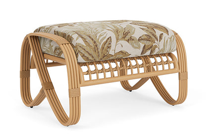 Lloyd Flanders - Riviera Ottoman In Camel Finish With Botanic Willow Fabric - 278017152164 view 1