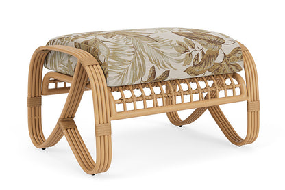 Lloyd Flanders - Riviera Ottoman In Camel Finish With Botanic Willow Fabric - 278017152164 view 2