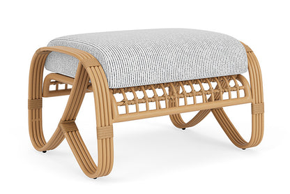 Lloyd Flanders - Riviera Ottoman In Camel Finish With Burson Domino Fabric - 2780171522035 view 2