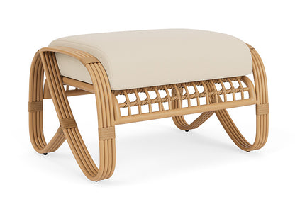 Lloyd Flanders - Riviera Ottoman In Camel Finish With Callen Pearl Fabric - 2780171522021 view 1