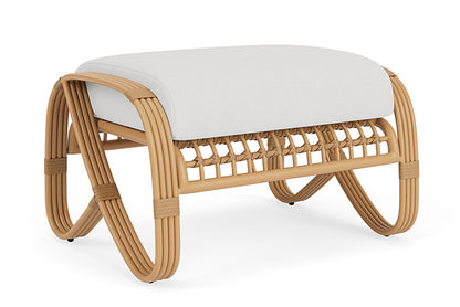 Lloyd Flanders - Riviera Ottoman In Camel Finish With Canvas Natural Fabric - 278017152159 view 1