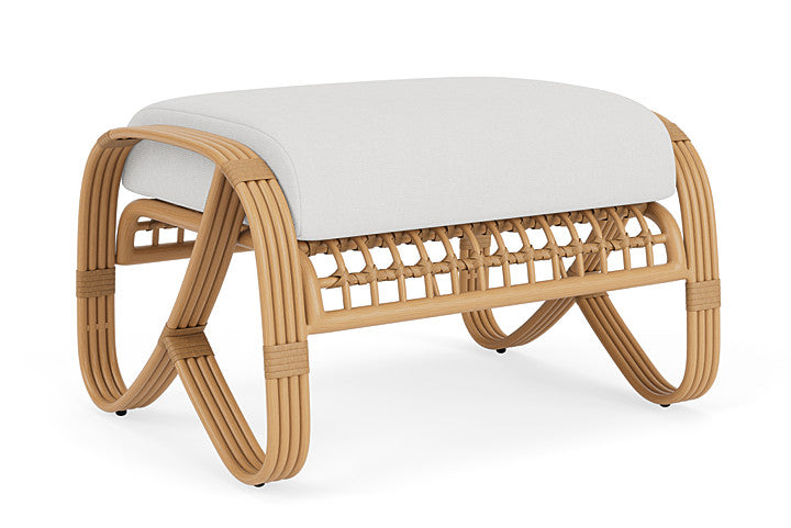 Lloyd Flanders - Riviera Ottoman In Camel Finish With Canvas Natural Fabric - 278017152159 view 2