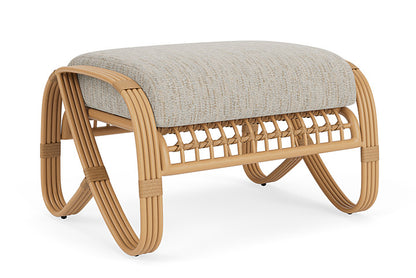 Lloyd Flanders - Riviera Ottoman In Camel Finish With Charlotte Sparrow Fabric - 278017152183 view 1