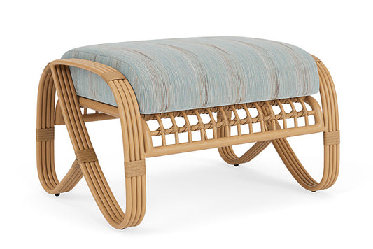Lloyd Flanders - Riviera Ottoman In Camel Finish With Colorwave Mist Fabric - 2780171522072 view 1