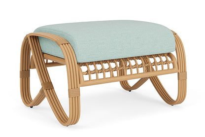 Lloyd Flanders - Riviera Ottoman In Camel Finish With Demo Mist Fabric - 278017152066 view 1