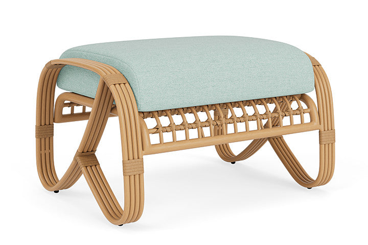 Lloyd Flanders - Riviera Ottoman In Camel Finish With Demo Mist Fabric - 278017152066 view 2
