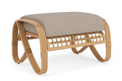 Lloyd Flanders - Riviera Ottoman In Camel Finish With Demo Oatmeal Fabric - 278017152080 view 1