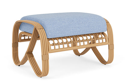 Lloyd Flanders - Riviera Ottoman In Camel Finish With Demo Skyway Fabric - 278017152065 view 2