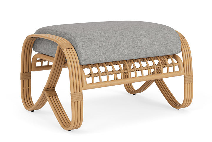 Lloyd Flanders - Riviera Ottoman In Camel Finish With Demo Stone Fabric - 278017152095 view 2