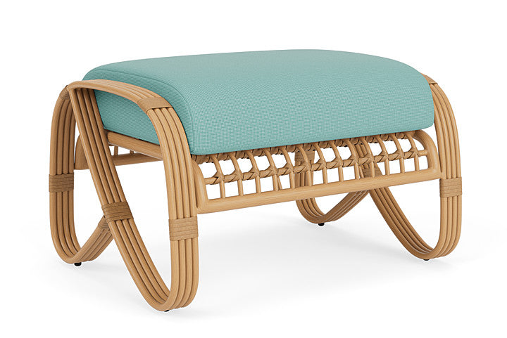 Lloyd Flanders - Riviera Ottoman In Camel Finish With Fife Aruba Fabric - 278017152748 view 1
