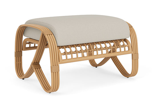 Lloyd Flanders - Riviera Ottoman In Camel Finish With Fife Fog Fabric - 278017152181 view 2