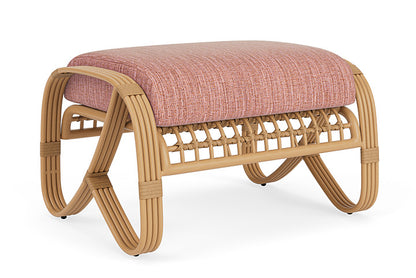 Lloyd Flanders - Riviera Ottoman In Camel Finish With Friendly Carnival Fabric - 2780171522043 view 2