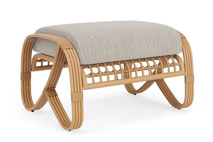 Lloyd Flanders - Riviera Ottoman In Camel Finish With Friendly Flax Fabric - 2780171522026 view 2