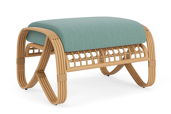 Lloyd Flanders - Riviera Ottoman In Camel Finish With Loveboat Mint Fabric - 2780171522010 view 2