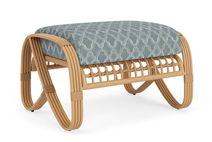 Lloyd Flanders - Riviera Ottoman In Camel Finish With Luna Mist Fabric - 2780171522070 view 1