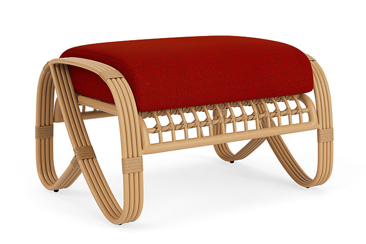 Lloyd Flanders - Riviera Ottoman In Camel Finish With Partyline Lollipop Fabric - 2780171522054 view 1