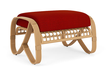 Lloyd Flanders - Riviera Ottoman In Camel Finish With Partyline Lollipop Fabric - 2780171522054 view 2