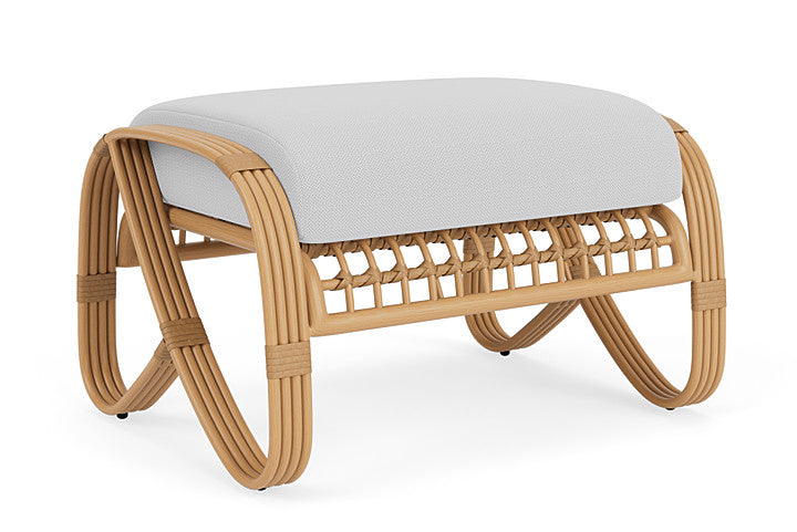 Lloyd Flanders - Riviera Ottoman In Camel Finish With Reflections Ice Fabric - 2780171522052 view 1