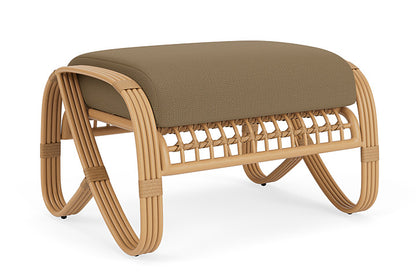 Lloyd Flanders - Riviera Ottoman In Camel Finish With Reflections Straw Fabric - 2780171522053 view 1