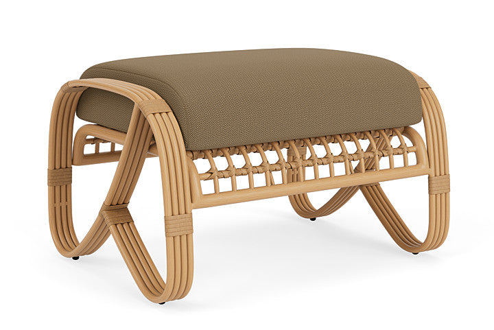 Lloyd Flanders - Riviera Ottoman In Camel Finish With Reflections Straw Fabric - 2780171522053 view 2