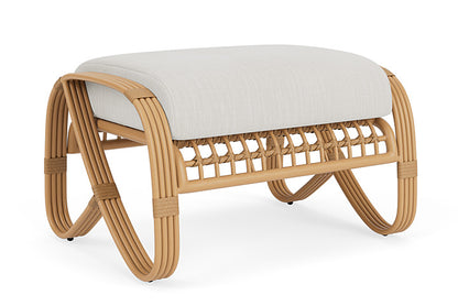 Lloyd Flanders - Riviera Ottoman In Camel Finish With Rollo Linen Fabric - 2780171522020 view 1