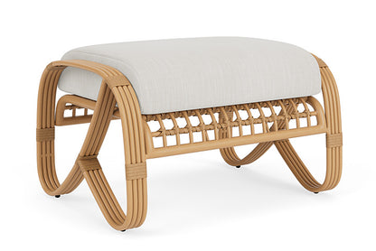 Lloyd Flanders - Riviera Ottoman In Camel Finish With Rollo Linen Fabric - 2780171522020 view 2