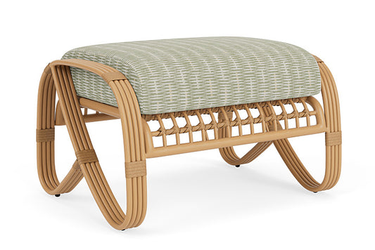 Lloyd Flanders - Riviera Ottoman In Camel Finish With Romulo Laurel Fabric - 2780171522049 view 1