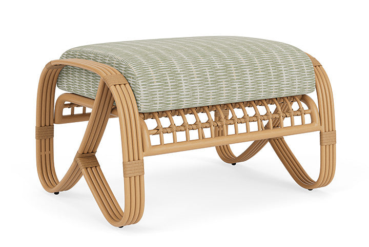 Lloyd Flanders - Riviera Ottoman In Camel Finish With Romulo Laurel Fabric - 2780171522049 view 2