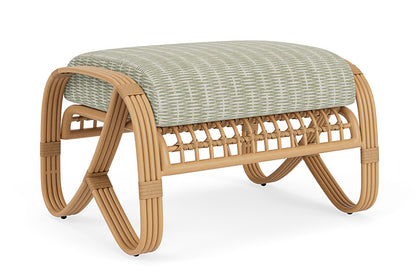Lloyd Flanders - Riviera Ottoman In Camel Finish With Romulo Laurel Fabric - 2780171522049 view 2