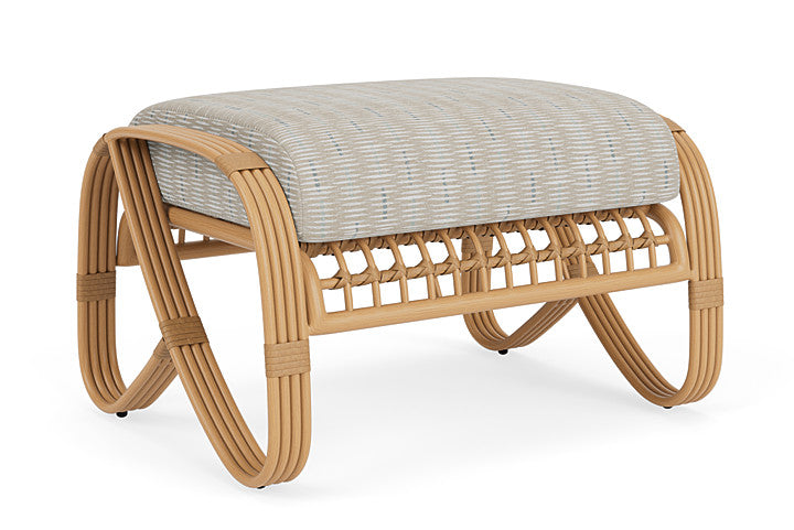 Lloyd Flanders - Riviera Ottoman In Camel Finish With Romulo Mineral Fabric - 2780171522050 view 1