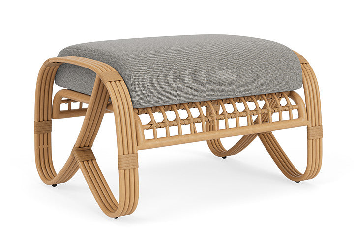 Lloyd Flanders - Riviera Ottoman In Camel Finish With Rumba Nickel Fabric - 2780171522011 view 2