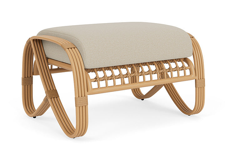 Lloyd Flanders - Riviera Ottoman In Camel Finish With Rumba Straw Fabric - 2780171522008 view 1