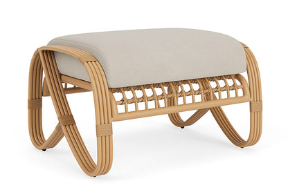 Lloyd Flanders - Riviera Ottoman In Camel Finish With Sandberg Flax Fabric - 2780171522027 view 1