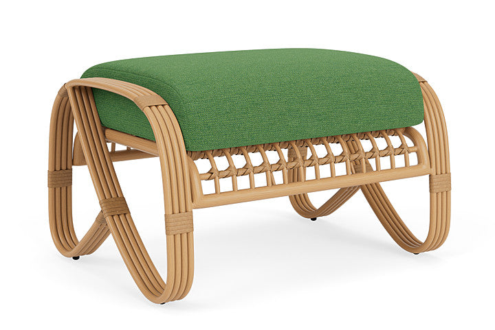 Lloyd Flanders - Riviera Ottoman In Camel Finish With Seadog Botanical Fabric - 2780171522066 view 1