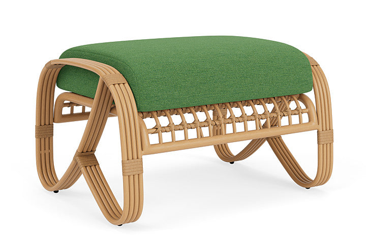 Lloyd Flanders - Riviera Ottoman In Camel Finish With Seadog Botanical Fabric - 2780171522066 view 2