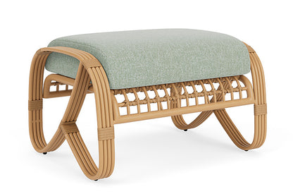 Lloyd Flanders - Riviera Ottoman In Camel Finish With Serene Spa Fabric - 2780171522031 view 2
