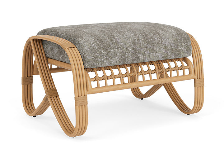 Lloyd Flanders - Riviera Ottoman In Camel Finish With Surface Slate Fabric - 2780171522056 view 1