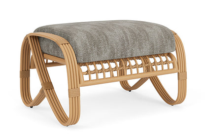 Lloyd Flanders - Riviera Ottoman In Camel Finish With Surface Slate Fabric - 2780171522056 view 1