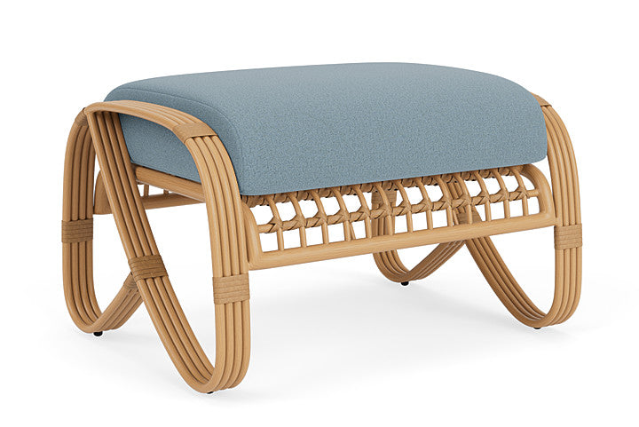Lloyd Flanders - Riviera Ottoman In Camel Finish With Unearth Mist Fabric - 2780171522068 view 1