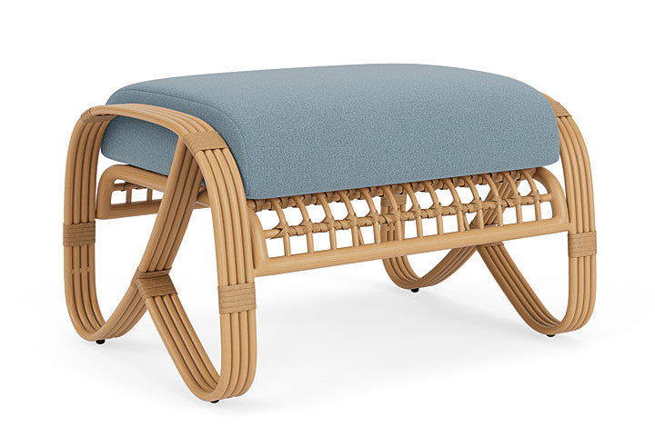 Lloyd Flanders - Riviera Ottoman In Camel Finish With Unearth Mist Fabric - 2780171522068 view 2