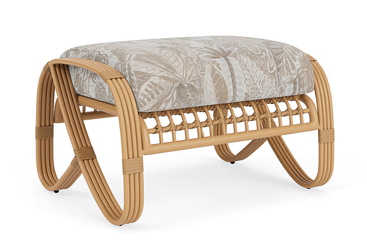 Lloyd Flanders - Riviera Ottoman In Camel Finish With Wayfarer Dune Fabric - 2780171522073 view 1