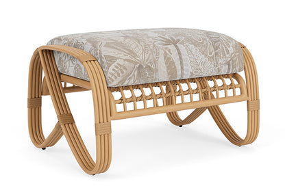 Lloyd Flanders - Riviera Ottoman In Camel Finish With Wayfarer Dune Fabric - 2780171522073 view 1